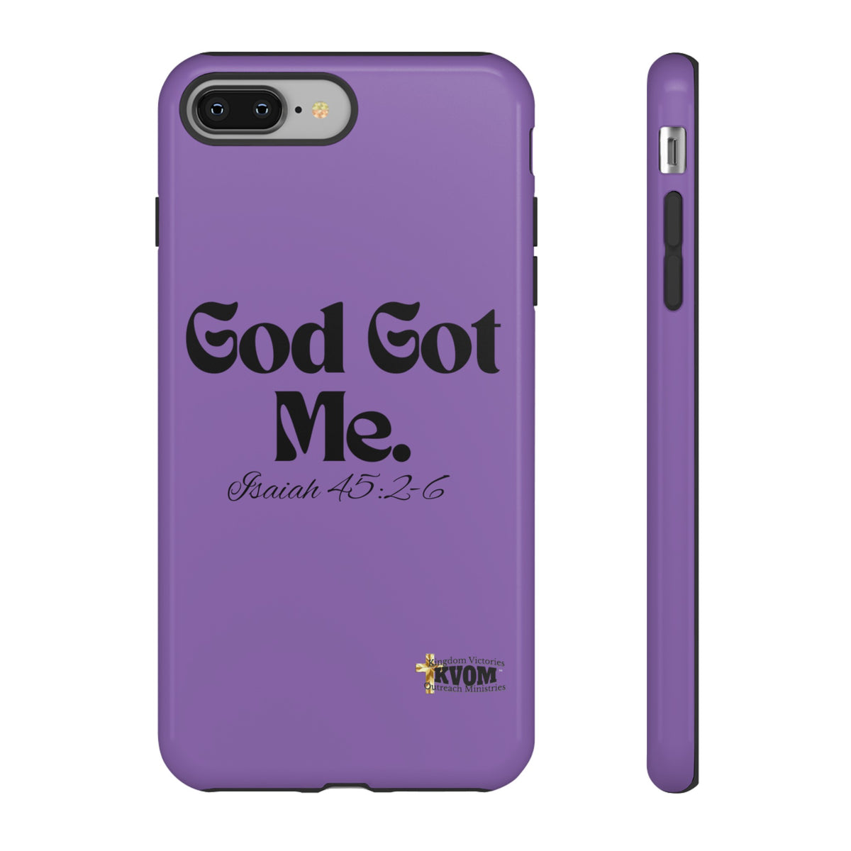 God Got Me KVOM Tough Case, Black Print