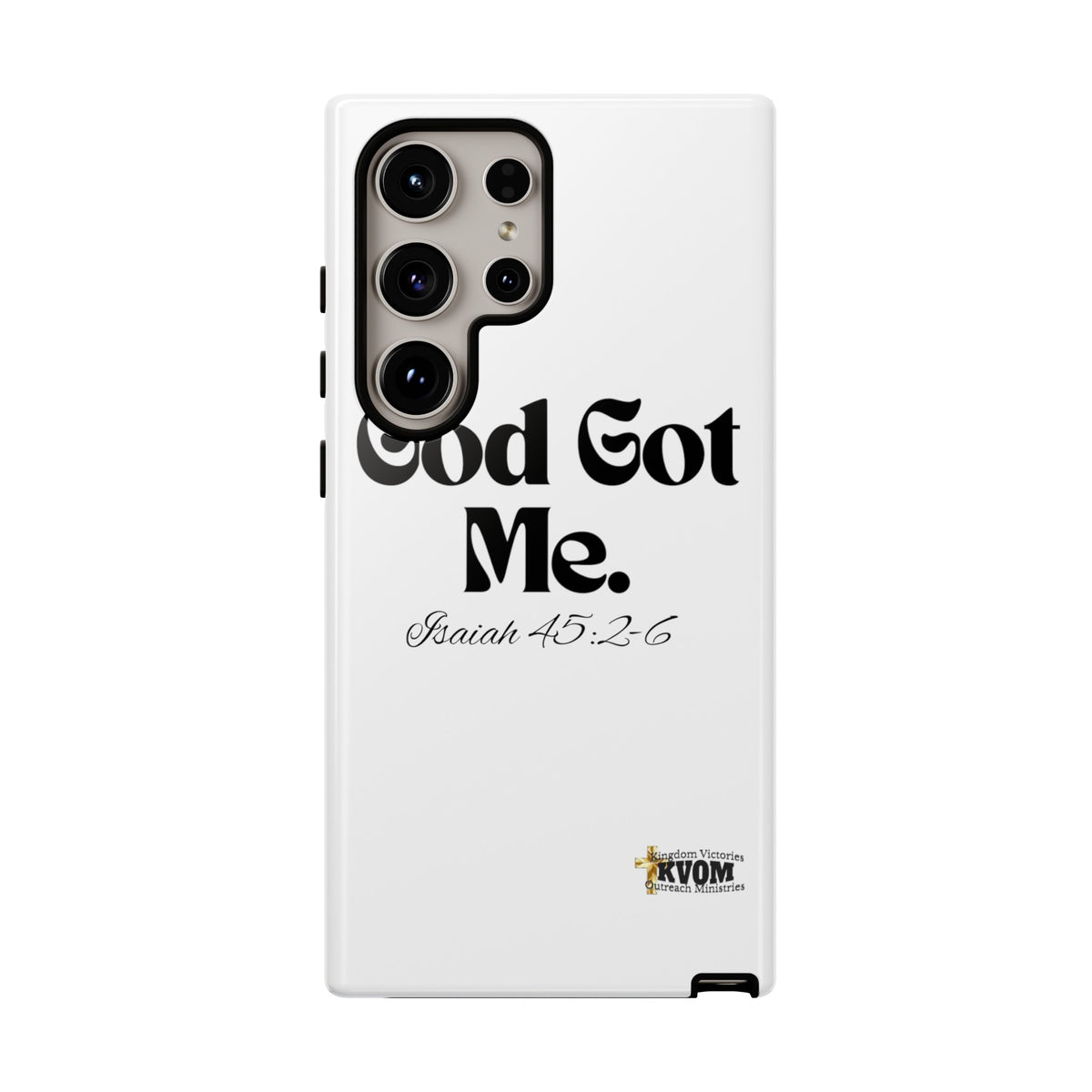 God Got Me KVOM Tough Case, Black Print