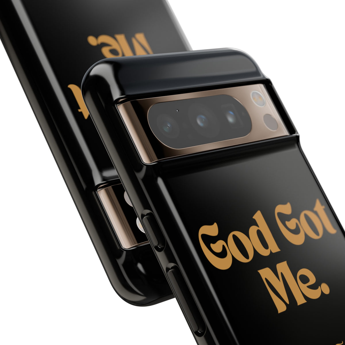 God Got Me KVOM Tough Case, Gold Print