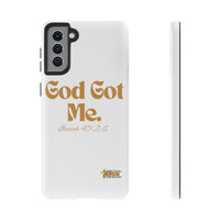 God Got Me KVOM Tough Case, Gold Print