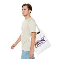 KVOM Logo Tote Bag, White, Moses Temple Colored Logo