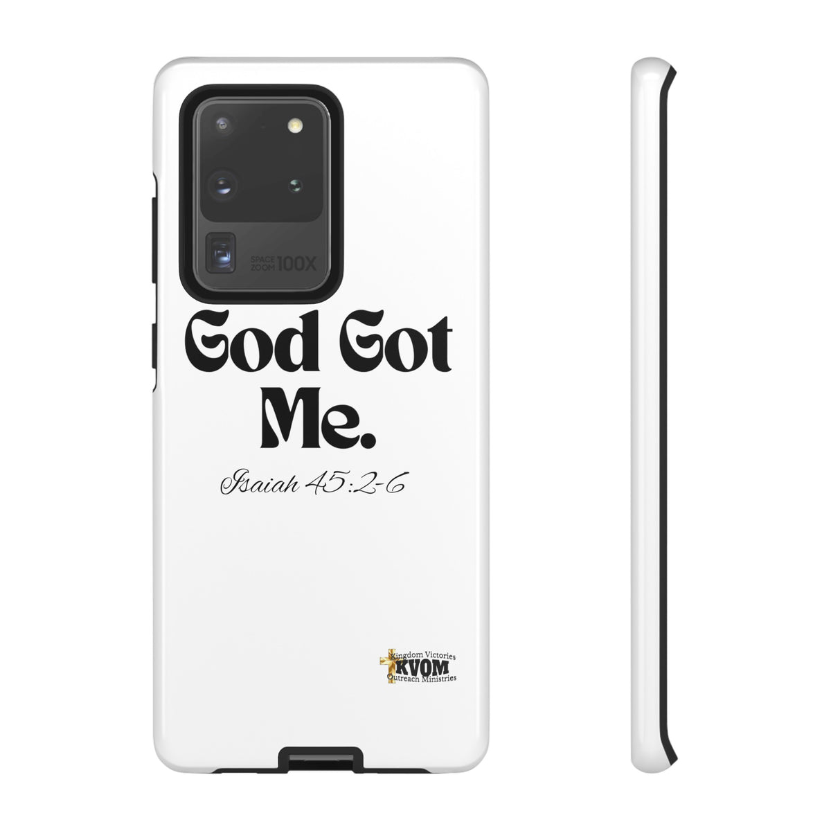 God Got Me KVOM Tough Case, Black Print