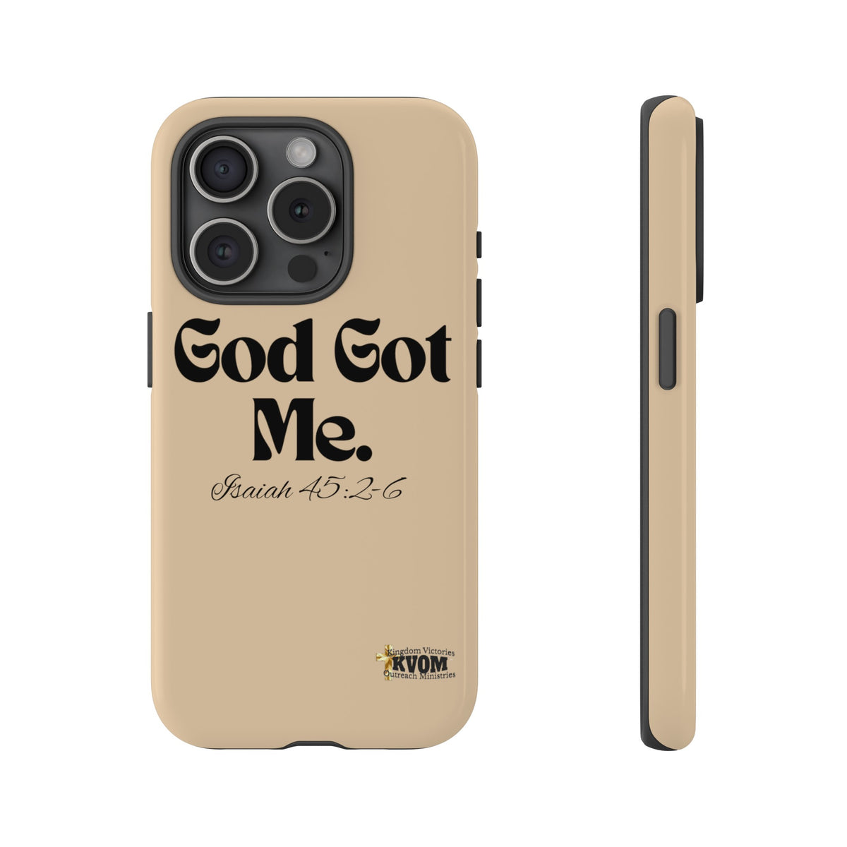 God Got Me KVOM Tough Case, Black Print