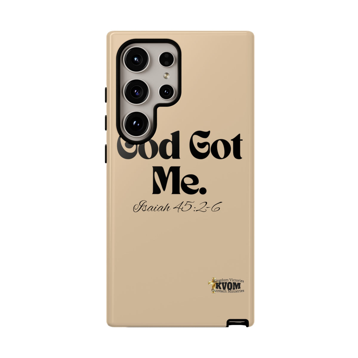 God Got Me KVOM Tough Case, Black Print