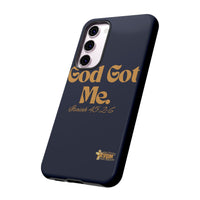 God Got Me KVOM Tough Case, Gold Print