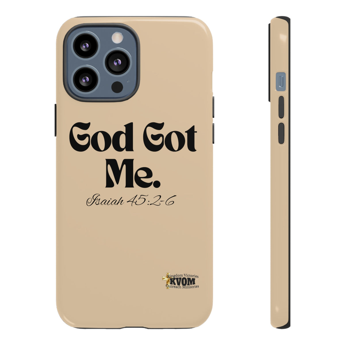 God Got Me KVOM Tough Case, Black Print