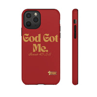 God Got Me KVOM Tough Case, Gold Print