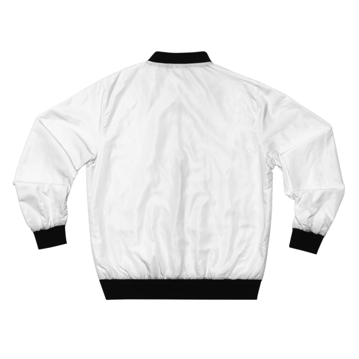 KVOM Logo Men's Bomber Jacket: White