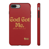 God Got Me KVOM Tough Case, Gold Print