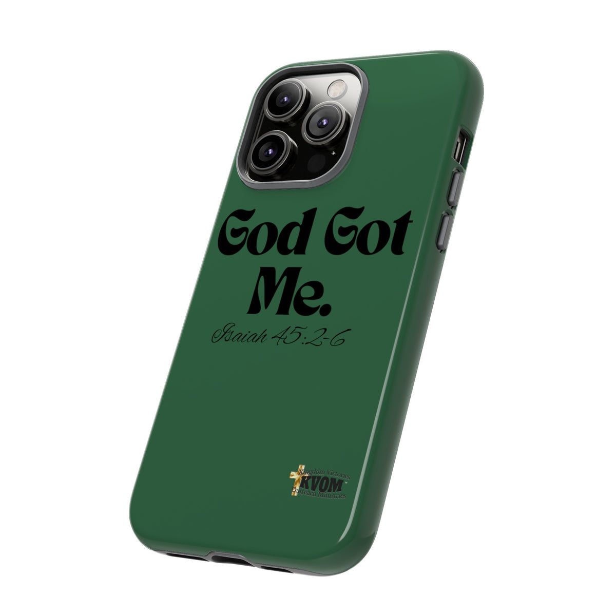 God Got Me KVOM Tough Case, Black Print