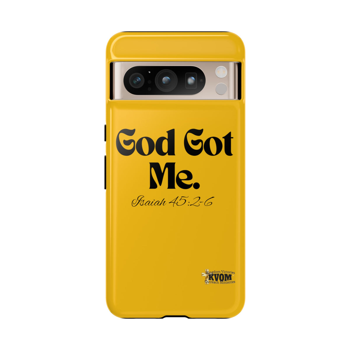 God Got Me KVOM Tough Case, Black Print