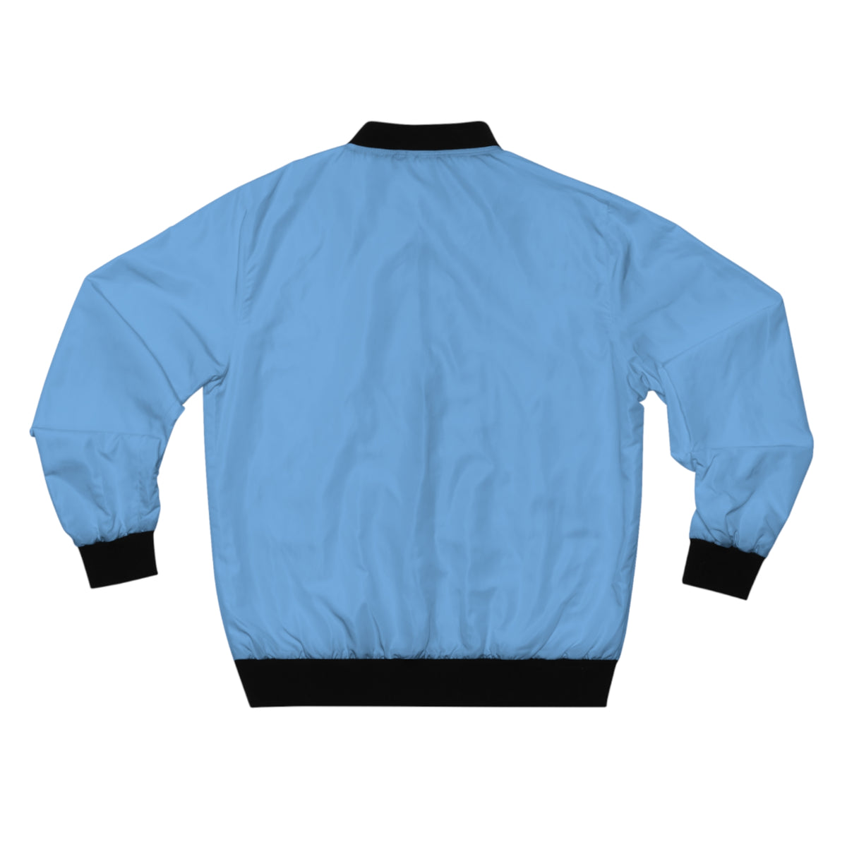 KVOM Logo Men's Bomber Jacket: Sky Blue