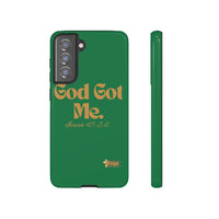 God Got Me KVOM Tough Case, Gold Print