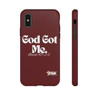 God Got Me KVOM Tough Case, White Print