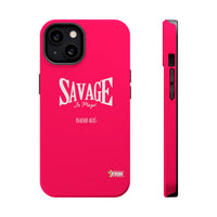 Savage in Prayer MagSafe Tough Cases, Siren Alarm Pink