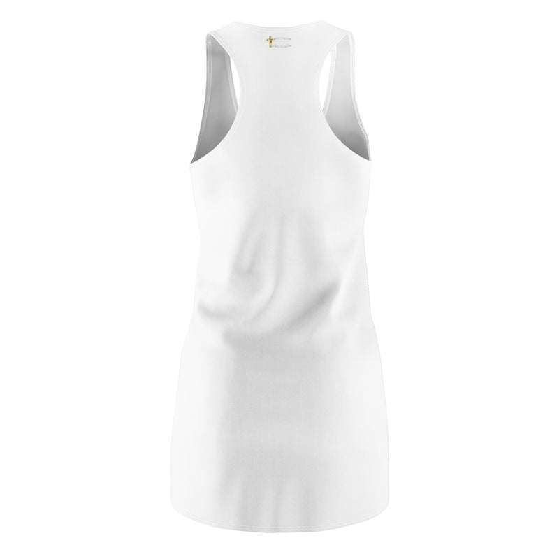 Don't Give Up On God Women's Racerback Dress, White