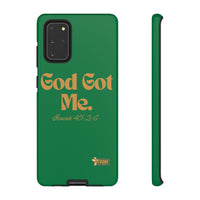 God Got Me KVOM Tough Case, Gold Print