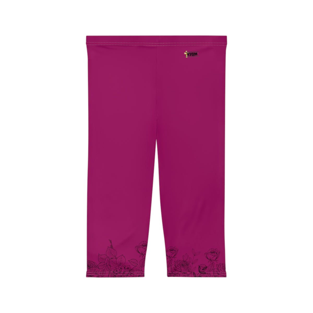 Stretched Series Women’s Mid-Length Leggings, Deep Berry