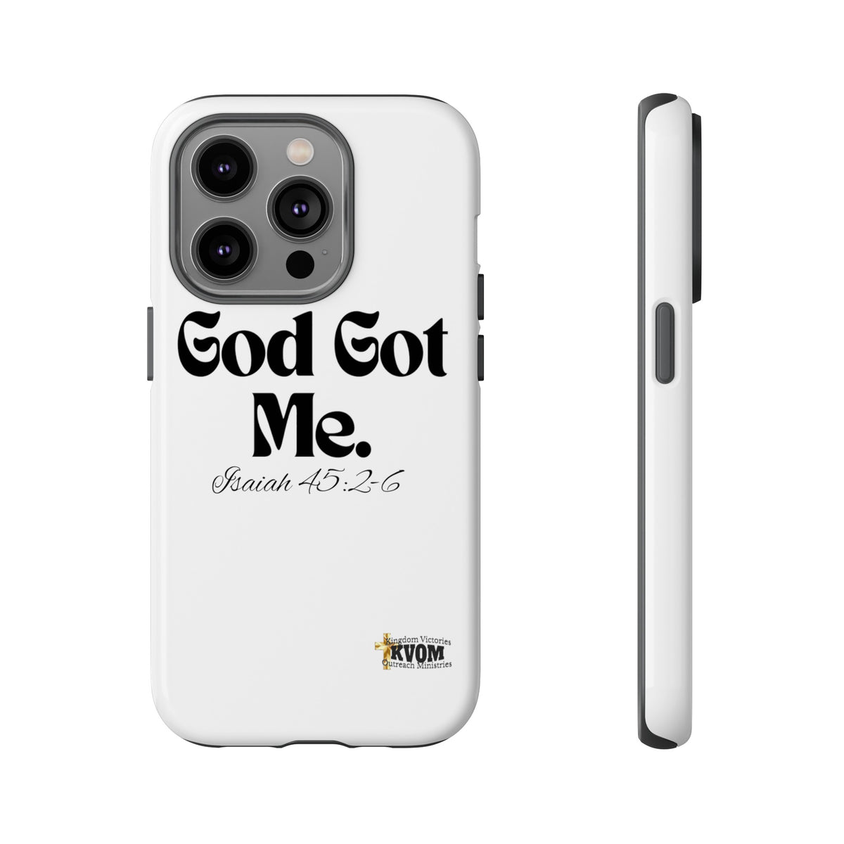 God Got Me KVOM Tough Case, Black Print