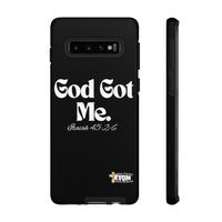 God Got Me KVOM Tough Case, White Print