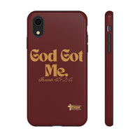 God Got Me KVOM Tough Case, Gold Print