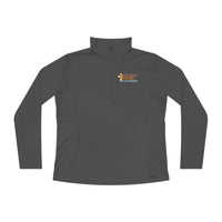 KVOM Logo Brass Ladies Zip-Collar Pullover