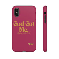 God Got Me KVOM Tough Case, Gold Print