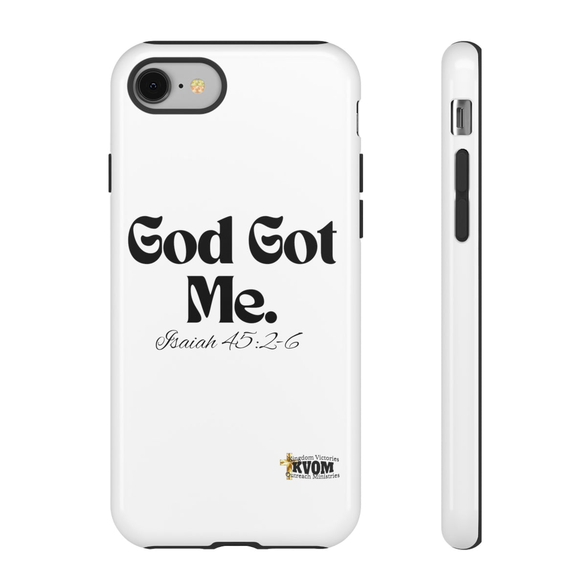 God Got Me KVOM Tough Case, Black Print