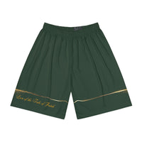 Lion of the Tribe Judah Women’s Sports Shorts, Jungle Green