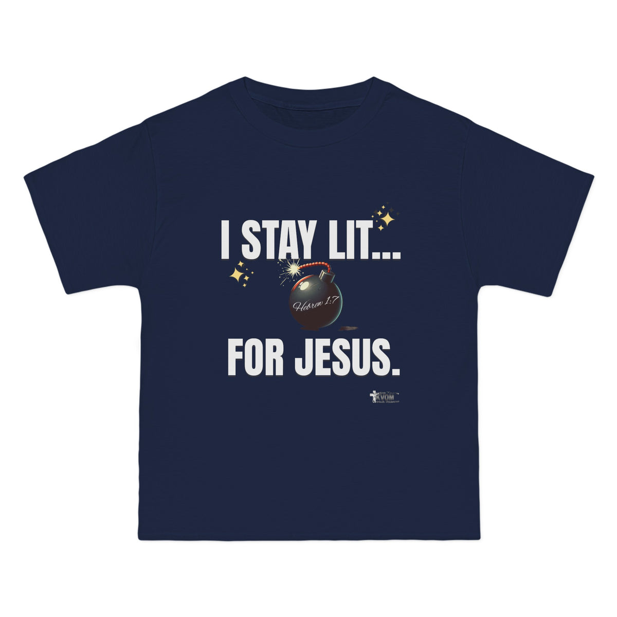 I Stay Lit For Jesus Relaxed Short-Sleeve T-Shirt