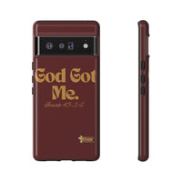 God Got Me KVOM Tough Case, Gold Print