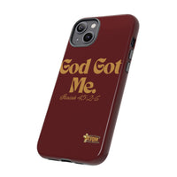 God Got Me KVOM Tough Case, Gold Print