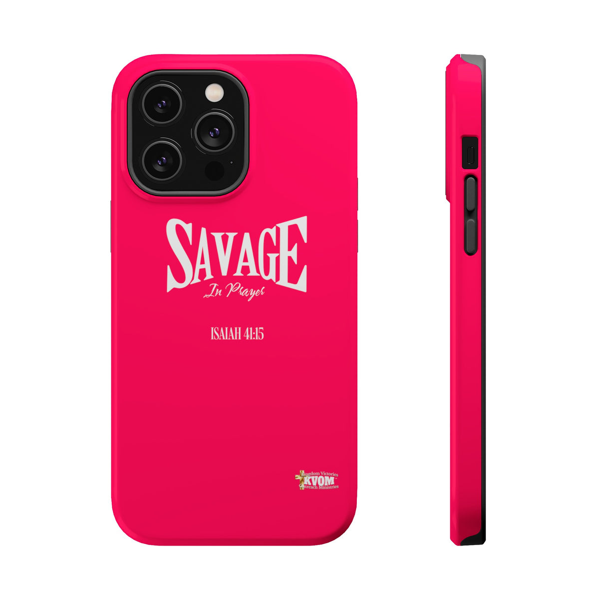 Savage in Prayer MagSafe Tough Cases, Siren Alarm Pink