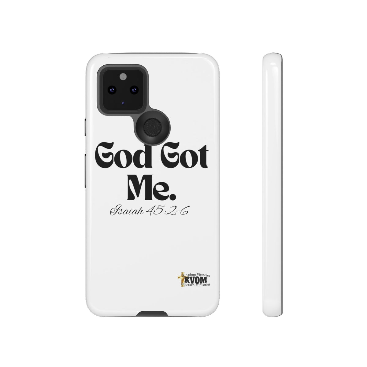 God Got Me KVOM Tough Case, Black Print