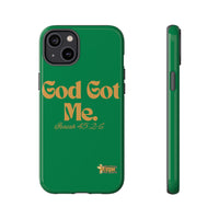 God Got Me KVOM Tough Case, Gold Print