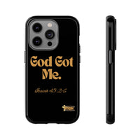 God Got Me KVOM Tough Case, Gold Print