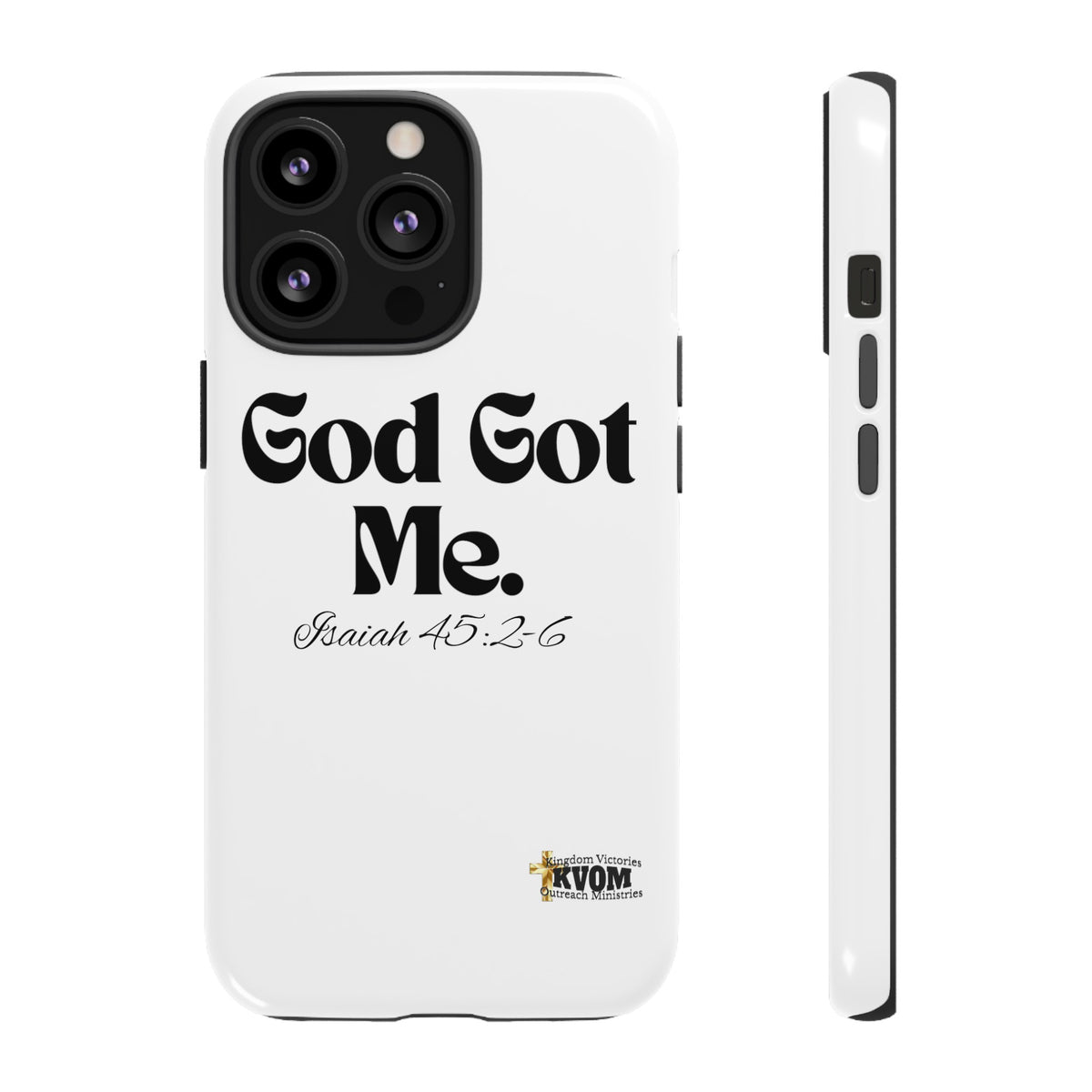 God Got Me KVOM Tough Case, Black Print