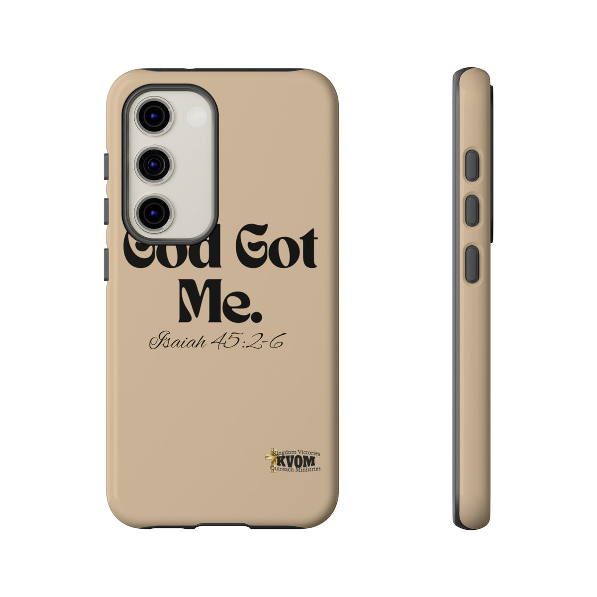 God Got Me KVOM Tough Case, Black Print