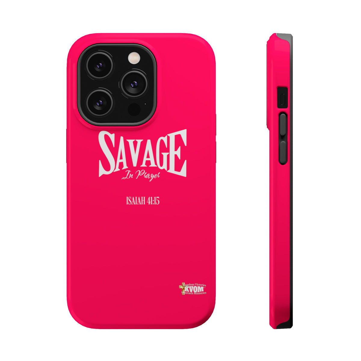 Savage in Prayer MagSafe Tough Cases, Siren Alarm Pink