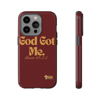 God Got Me KVOM Tough Case, Gold Print