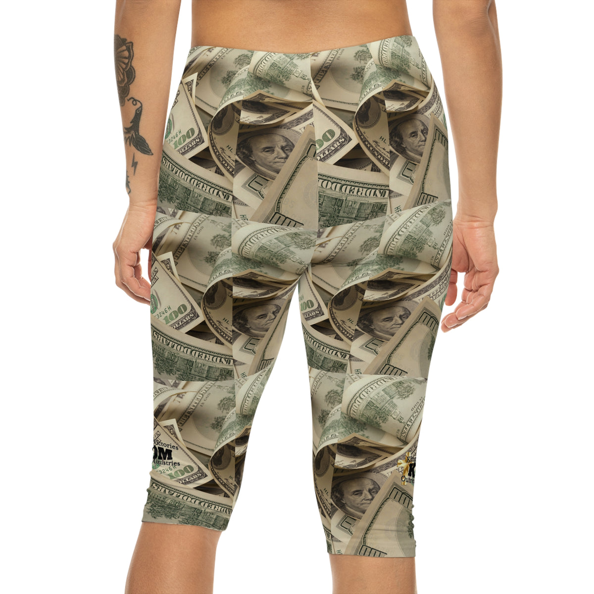 Satan Owes Me 50-Leven Billion Women’s Leggings Money Patterned