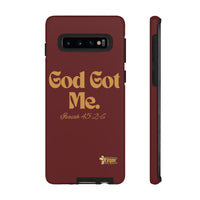 God Got Me KVOM Tough Case, Gold Print