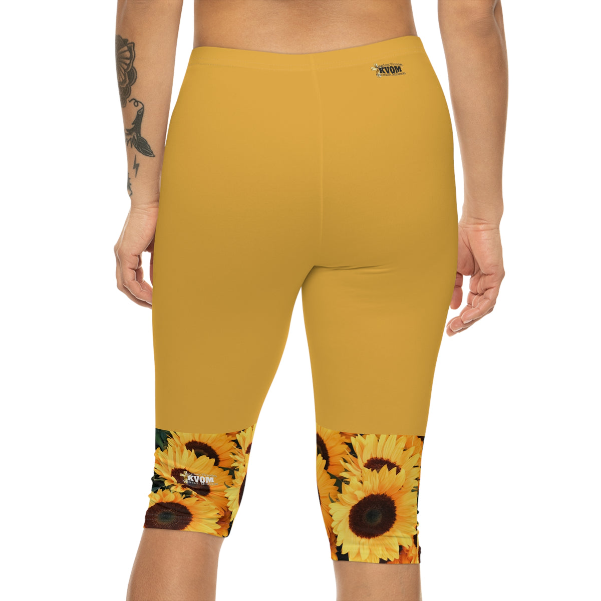 Loving Myself & Jesus Sunflowers Women’s Mid-Length Leggings