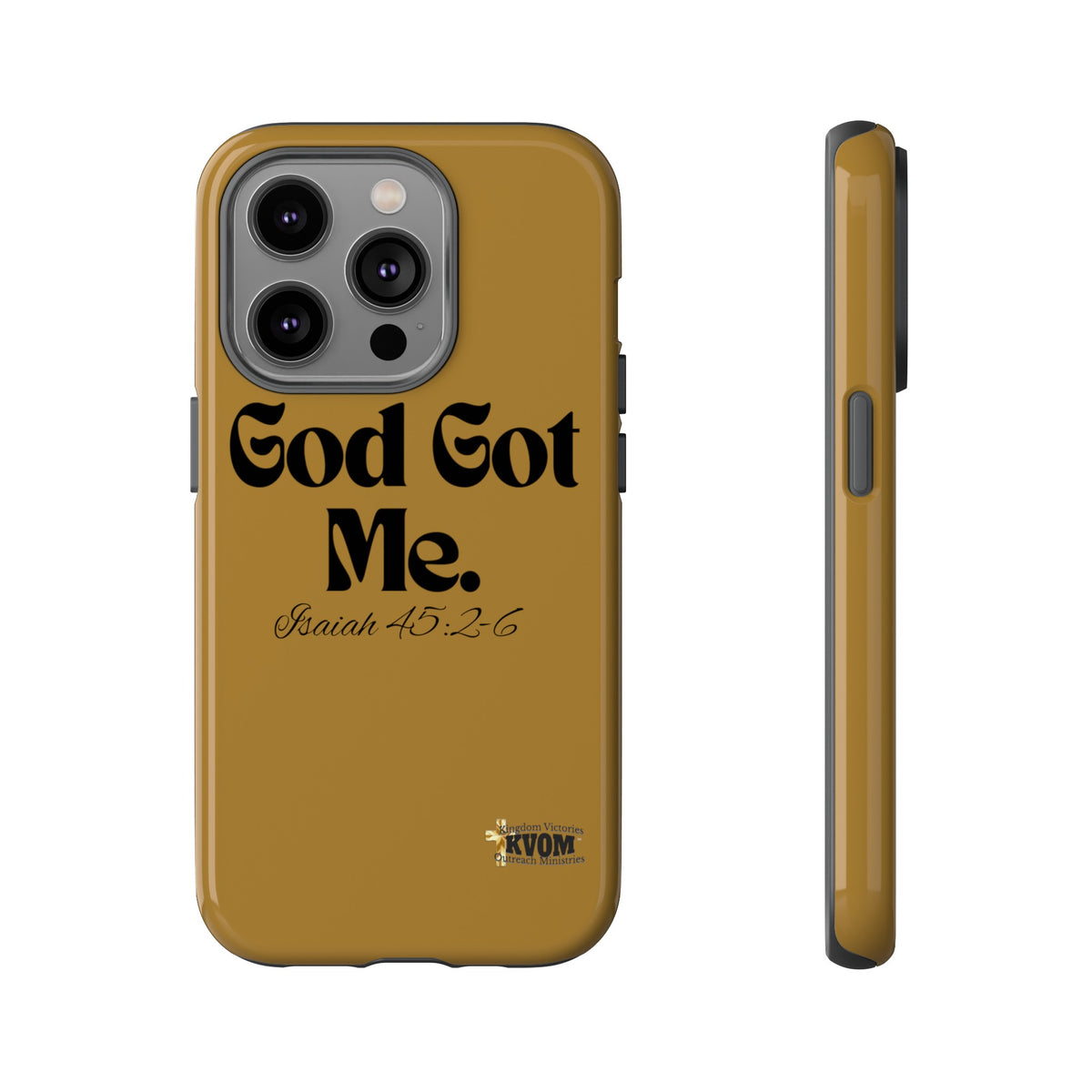 God Got Me KVOM Tough Case, Black Print