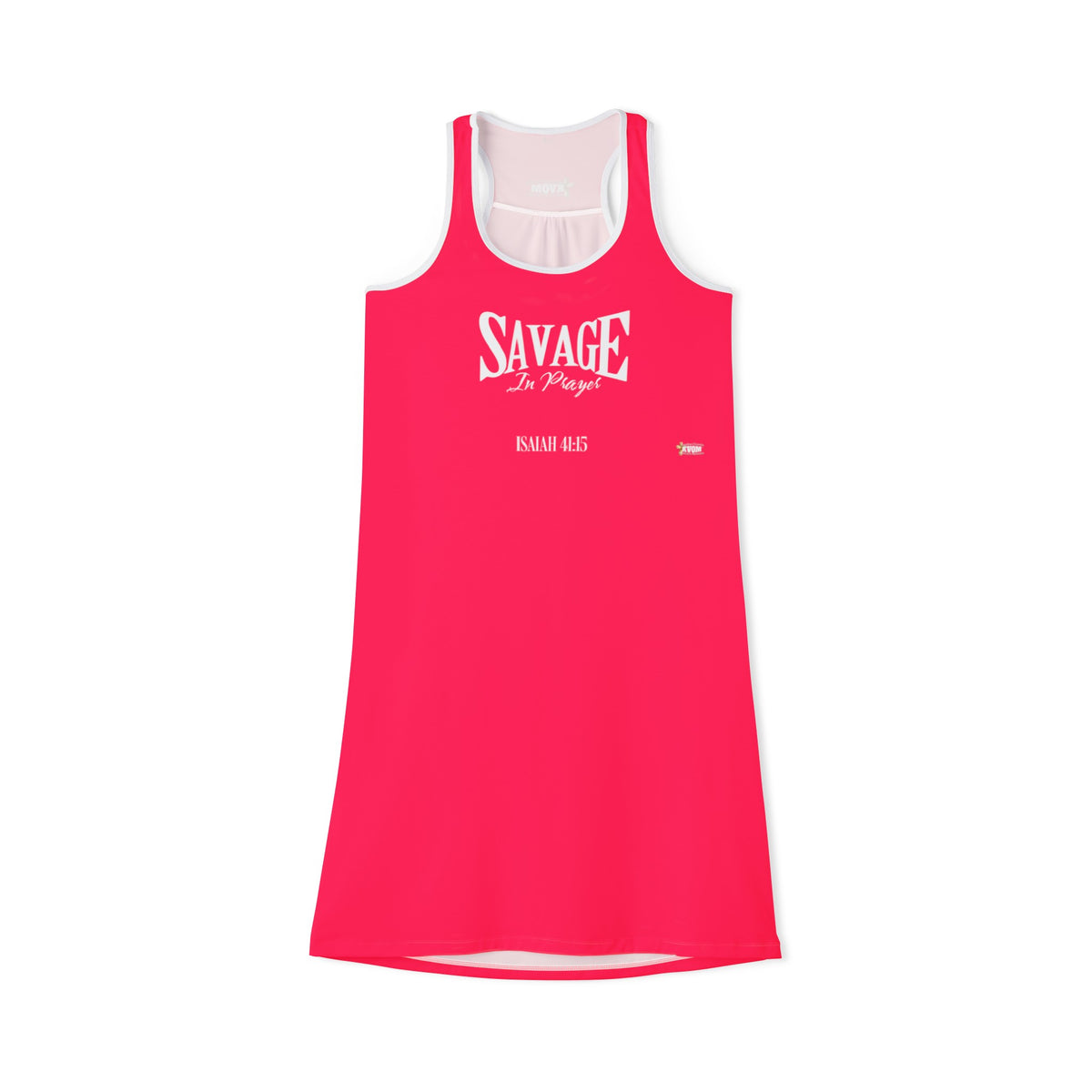 Savage In Prayer Women's Lengthy Dress, Siren Alarm Pink