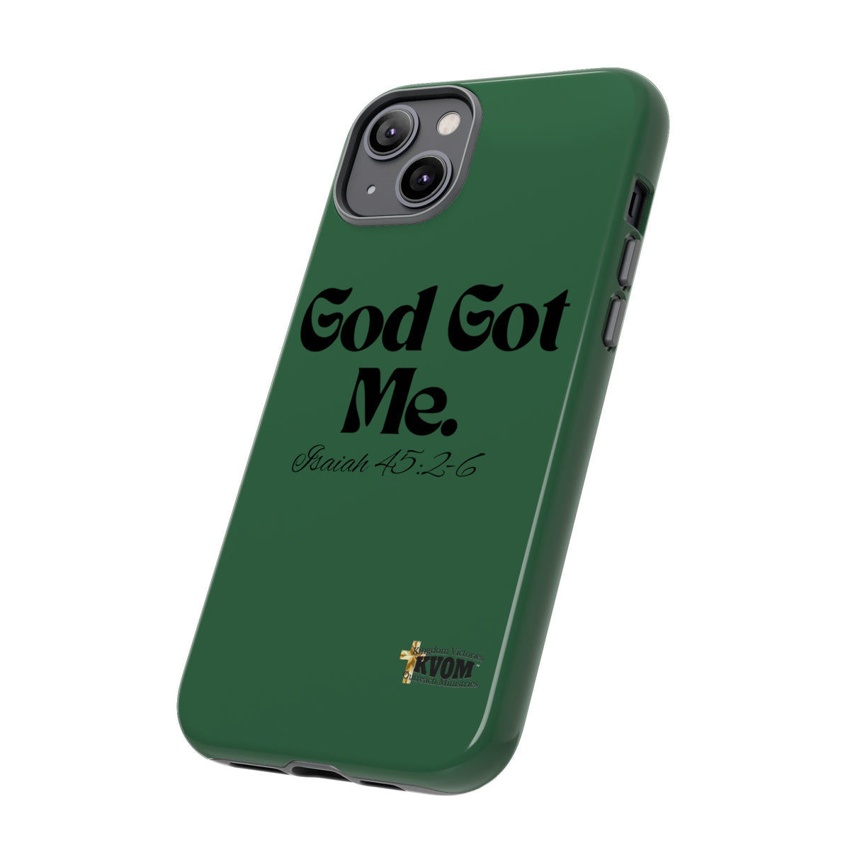 God Got Me KVOM Tough Case, Black Print