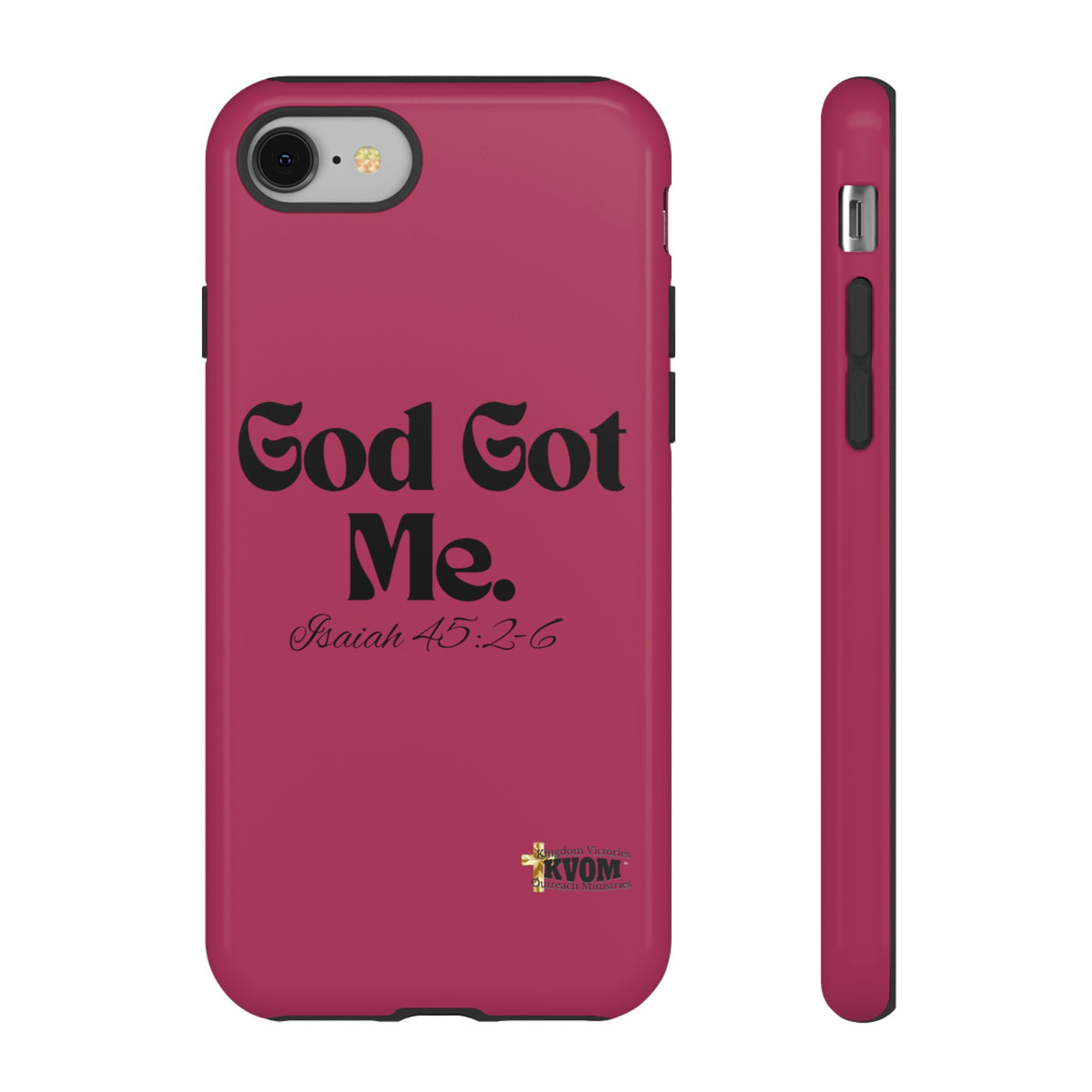 God Got Me KVOM Tough Case, Black Print