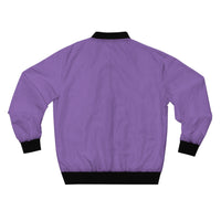 KVOM Logo Men's Bomber Jacket: Purple