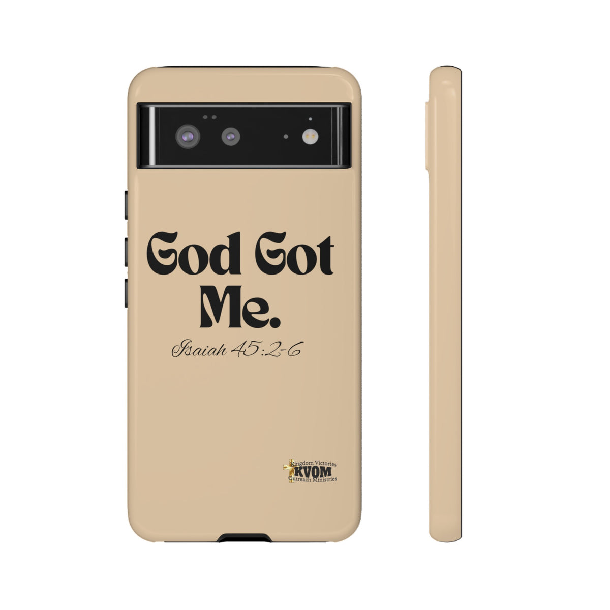 God Got Me KVOM Tough Case, Black Print