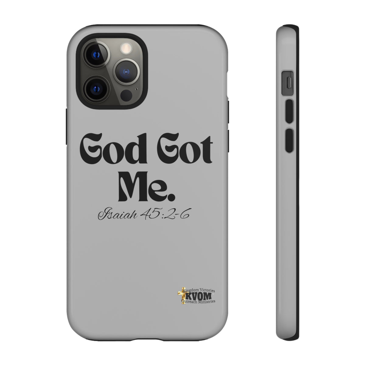 God Got Me KVOM Tough Case, Black Print